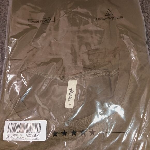 Herou Casual Summer Short Sleeve High Low Loose T Shirt Basic Tees Tops. SZ XL - Picture 6 of 8